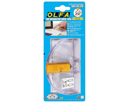 Набор OLFA Резак ″MOUNT CUTTER″ с наклоном лезвия 45 градусов с 2-мя лезвиями MCB