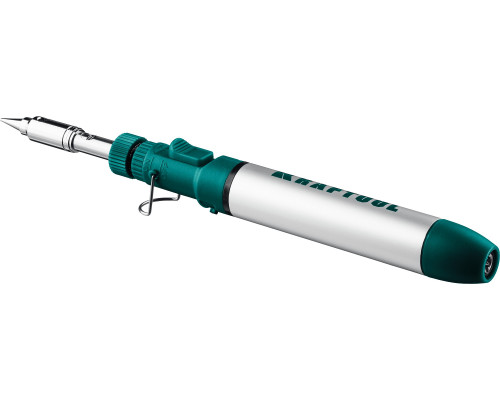 Газовый паяльник KRAFTOOL SolderPro 70A, набор 3-в-1, 30-70 Вт, горелка, фен, 1300°С