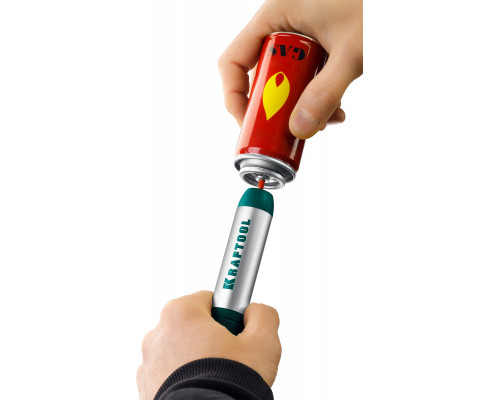 Газовый паяльник KRAFTOOL SolderPro 70A, набор 3-в-1, 30-70 Вт, горелка, фен, 1300°С