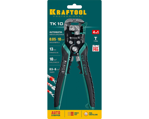 TK-10 стриппер автоматический многофункциональный, 0.05 - 10 мм2, KRAFTOOL