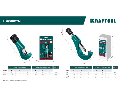 Труборез для меди и алюминия KRAFTOOL Universal-45 (3-45 мм)