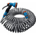GRINDA PROLine набор поливочный: шланг спиральный 3/8″x15м, пистолет-распылитель, адаптеры