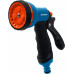 GRINDA PROLine набор поливочный: шланг спиральный 3/8″x15м, пистолет-распылитель, адаптеры