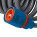 GRINDA PROLine набор поливочный: шланг спиральный 3/8″x15м, пистолет-распылитель, адаптеры
