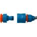 GRINDA PROLine набор поливочный: шланг спиральный 3/8″x15м, пистолет-распылитель, адаптеры