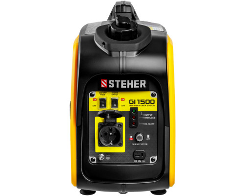 GI-1500 генератор инверторный, 1200 Вт, STEHER