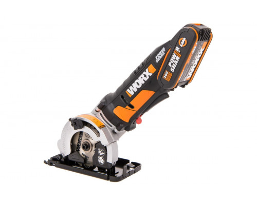 Дисковая пила аккумуляторная WORX SAW WX527.9, 85мм, 20В без АКБ и ЗУ