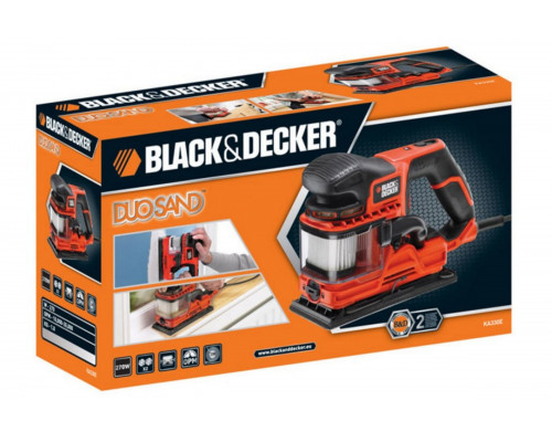 Плоская шлифмашина DuoSand, 270Вт, 115х230мм BLACK&DECKER
