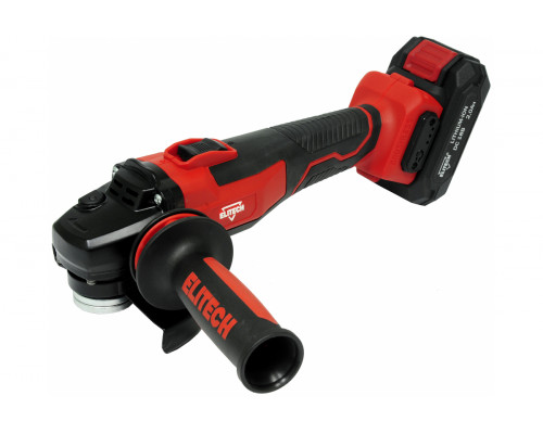 ELITECH МШУ 18БЛ (Е2213.001.00) УШМ акк б\щет,ф125мм,18В,Li-ion,4500/6500/8500об\м,2.2кг,кор,пл пуск