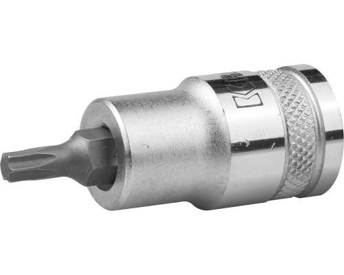 Торцовая бита-головка KRAFTOOL ″INDUSTRIE QUALITAT″, материал S2, TORX, сатинированная, 1/2″, Т27