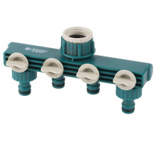 RACO ORIGINAL 3/4″ - 1″, распределитель поливочный, с внутренней резьбой, четырехканальный