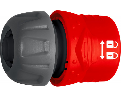 GRINDA GL-12, 1/2″, соединитель быстросъёмный с запирающим механизмом, для шланга