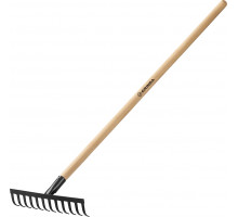 Садовые грабли GRINDA GT-12 WOOD 310 х 80 х 1300 мм 12 прямых зубцов деревянный черенок
