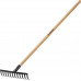 Садовые грабли GRINDA GT-12 WOOD 310 х 80 х 1300 мм 12 прямых зубцов деревянный черенок
