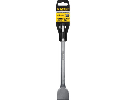 STAYER Gorilla Force SDS-Plus Зубило плоское изогнутое 40 х 250 мм