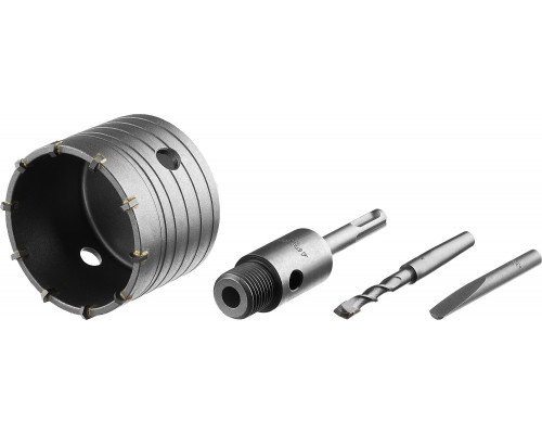 STAYER 80 мм, SDS - Plus, 10T, коронка по бетону с оснасткой (29190-80)