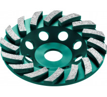 Сегментная алмазная чашка Kraftool Turbo d 125 мм, INDUSTRIAL