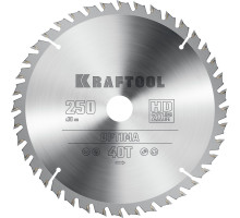 KRAFTOOL Optima, 250 х 30 мм, 40Т, пильный диск по дереву (36951-250-30)