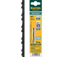 Полотна для лобзика, с двойным зубом, №3, 130мм, 6шт, KRAFTOOL ″Pro Cut″ 15340-03