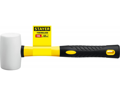 Белая резиновая киянка STAYER PROFI 230 г