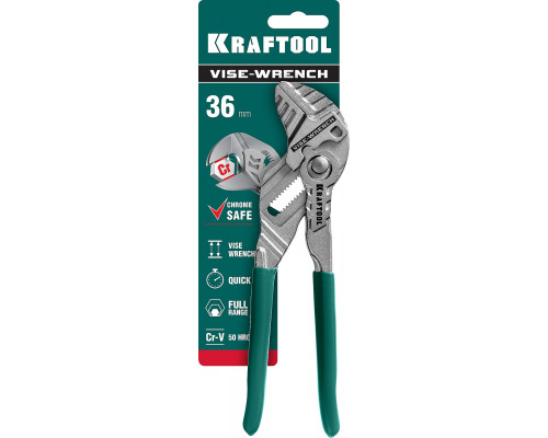 Клещи переставные-гаечный ключ KRAFTOOL 180 мм Vise-Wrench