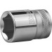 Торцовая головка KRAFTOOL ″INDUSTRIE QUALITAT″, Cr-V, FLANK, хромосатинированная, 1/2″, 21 мм
