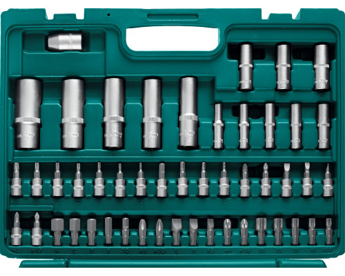 KRAFTOOL X-Drive 108, 108 предм., (1/2″+3/8″+1/4″), универсальный набор инструмента (27888-H108)