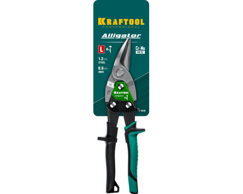 KRAFTOOL Alligator Левые ножницы по металлу, 250 мм