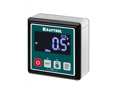 KRAFTOOL KOMPAKT уровень-уклономер электронный, 4х90°, магнитный, 4 кнопки