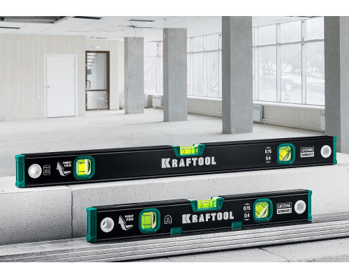 Kraftool 1500 мм, уровень с зеркальным глазком