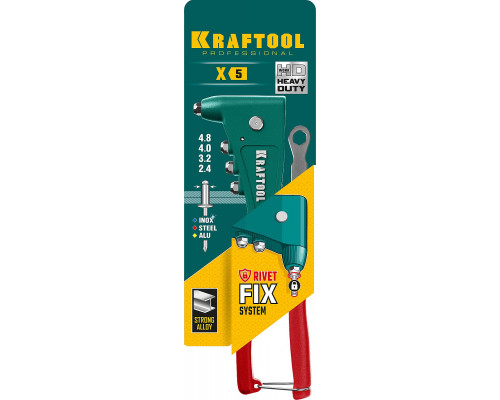 KRAFTOOL X-5F заклепочник с функцией FIX (удержание заклепки)