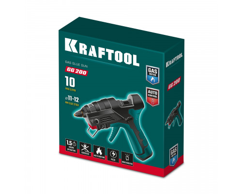 KRAFTOOL GG-200, 11 мм 200°C, термоклеящий газовый пистолет (55524)
