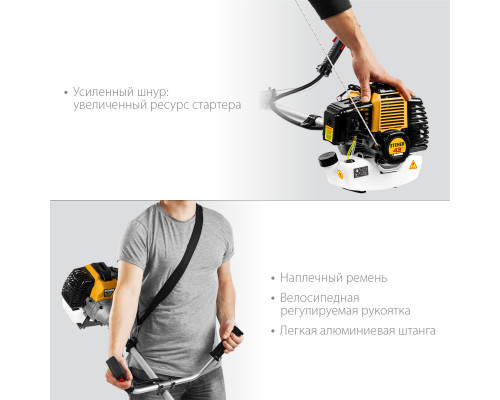 Триммер бензиновый STEHER BT-1300, 1.3 кВт