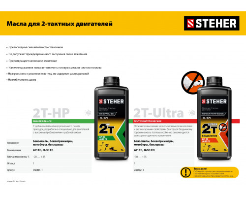 Триммер бензиновый STEHER BT-1300, 1.3 кВт