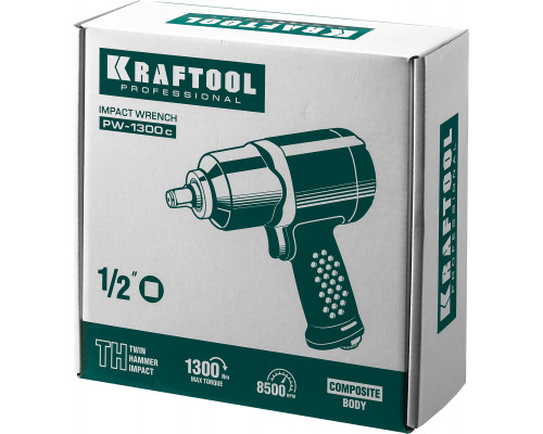 KRAFTOOL PW-1300c ударный пневматический гайковерт, 1/2″, 1300 Нм