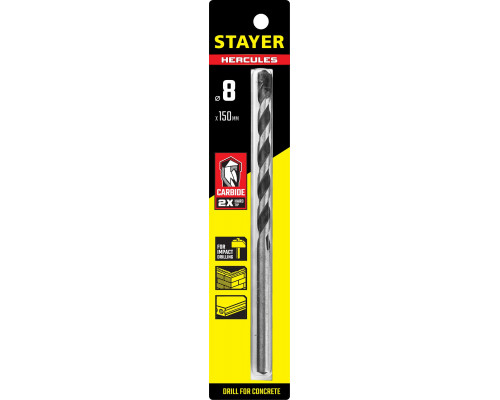 STAYER HERCULES 8 x 150 мм сверло по бетону PROFESSIONAL