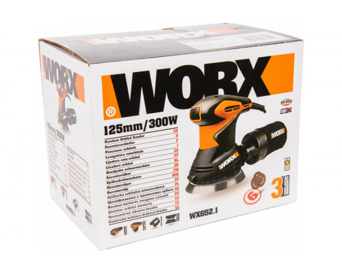 Орбитальная шлифовальная машина WORX WX 652.1, 300Вт