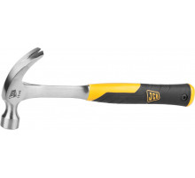 Молоток-гвоздодер JCB цельнокованый, двухкомпонентная виброгасящая рукоятка, 450г