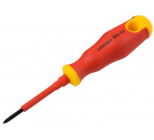 Отвертка STAYER ″PROFI″ ″ELECTRO″ диэлектрическая до 1000В, двухкомп рукоятка, PH № 0 х 60мм