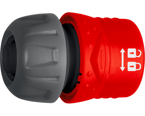 GRINDA GL-34, 3/4″, соединитель быстросъёмный с запирающим механизмом, для шланга