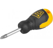 Отвертка JCB, хромомолибденовая сталь S2, двухкомпонентная рукоятка, магнитный наконечник, PZ №2х40мм
