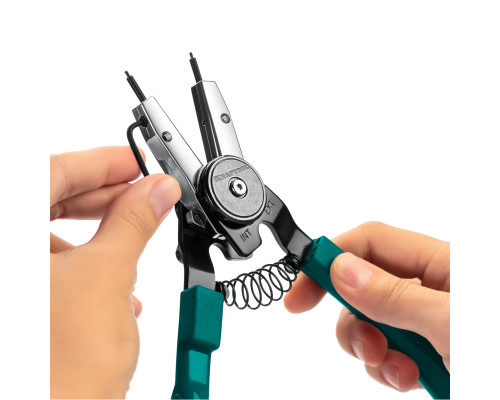 KRAFTOOL Universal 8-in-1 съемник стопорных колец, внешний/внутренний