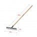 Садовые грабли GRINDA GT-14 WOOD 360 х 80 х 1300 мм 12 прямых зубцов деревянный черенок