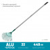 Веерные грабли GRINDA PROLine PR-40 ALU 440 х 250 х 1630 мм 22 плоских зубца алюминиевый черенок