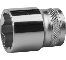 Торцовая головка KRAFTOOL ″INDUSTRIE QUALITAT″, Cr-V, FLANK, хромосатинированная, 1/2″, 22 мм