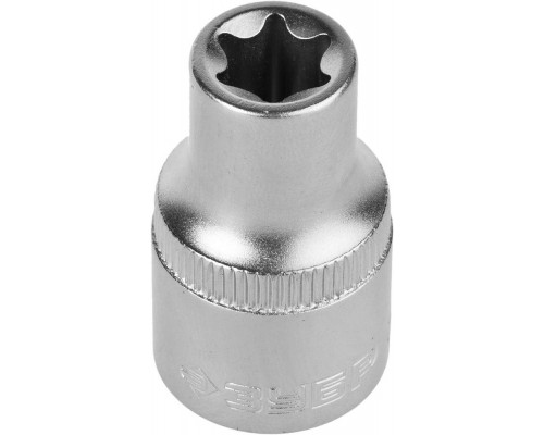 Головка торцовая ЗУБР ″Мастер″ (1/2″), Cr-V, E-TORX, хроматированное покрытие, E10