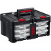 KETER STACKNROLL, 481 х 332 х 233 мм, (19″), пластиковый ящик с 3 органайзерами и 18 ячейками (38406)