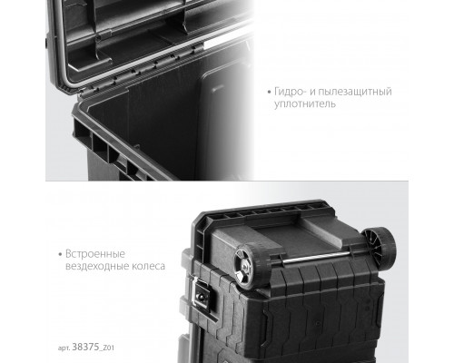 KETER ROC PRO GEAR 2.0 (28″) пластиковый ящик-тележка на колесах (38375)