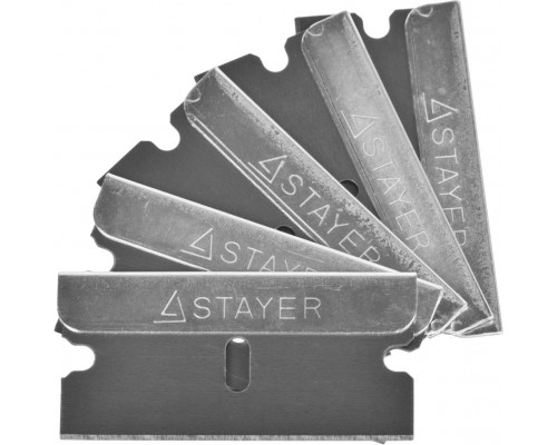 Лезвия STAYER ″MASTER″ сменные для скребков арт. 0853, 08533, 08535, тип Н01, 40мм, 5шт