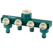 RACO ORIGINAL 1/2″ - 3/4″, распределитель поливочный, с внутренней резьбой, четырехканальный